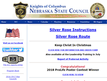 Tablet Screenshot of nebraskakofc.org