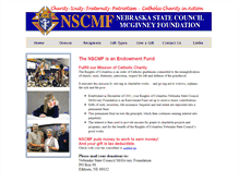 Tablet Screenshot of foundation.nebraskakofc.org